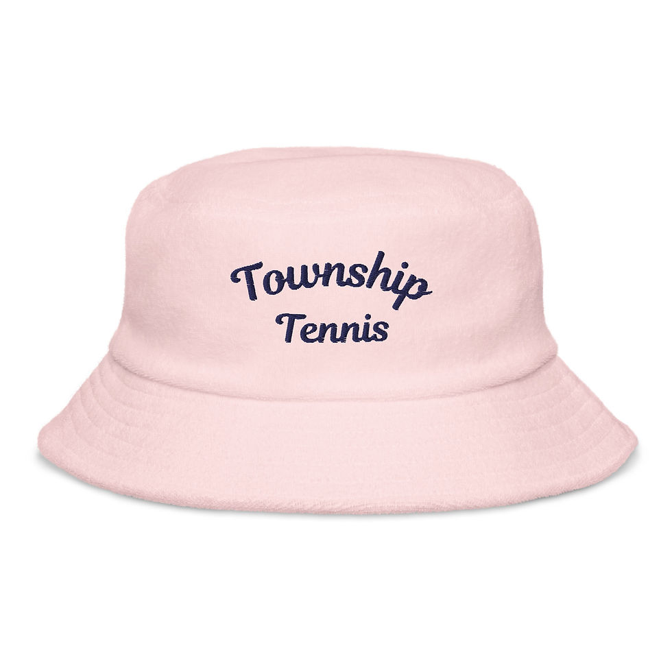 Blue Township Tennis Unstructured Terry Cloth Bucket Hat