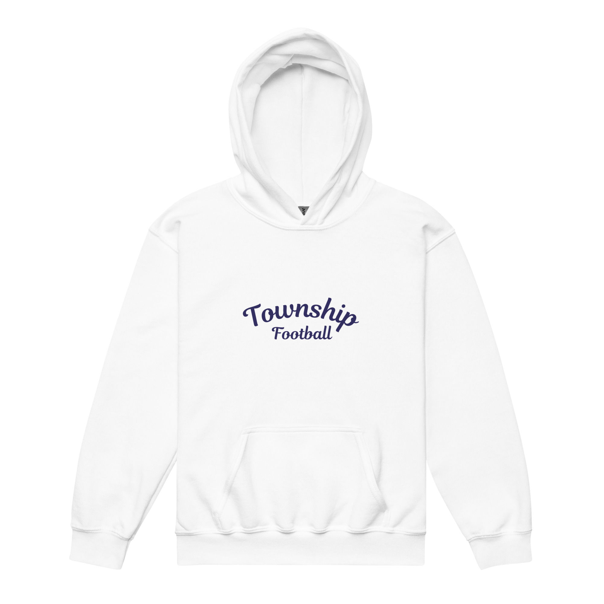 Township Football White Youth Heavy Blend Hoodie