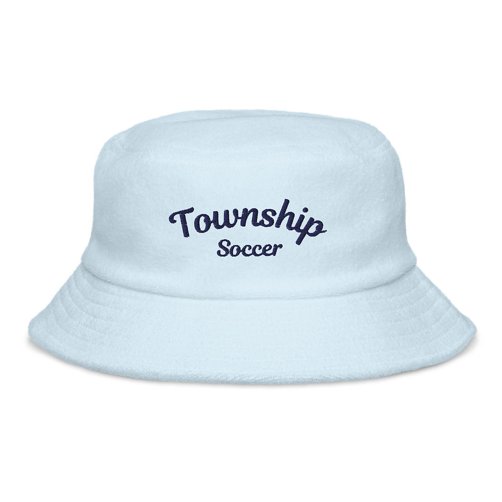 Blue Township Soccer Unstructured terry cloth bucket hat