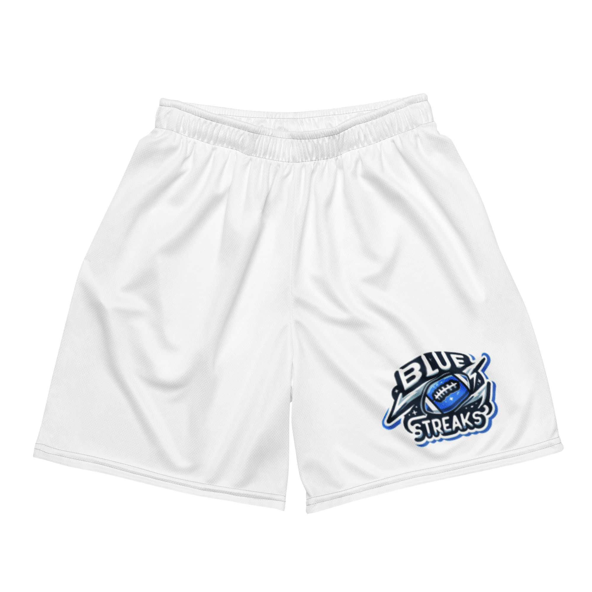 Blue Streak Bubble Badge Unisex Mesh Shorts