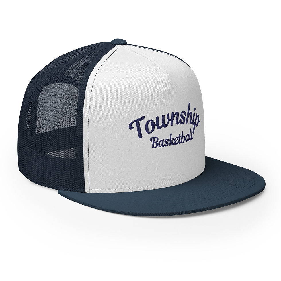 Blue Township Basketball Five Panel Trucker Cap