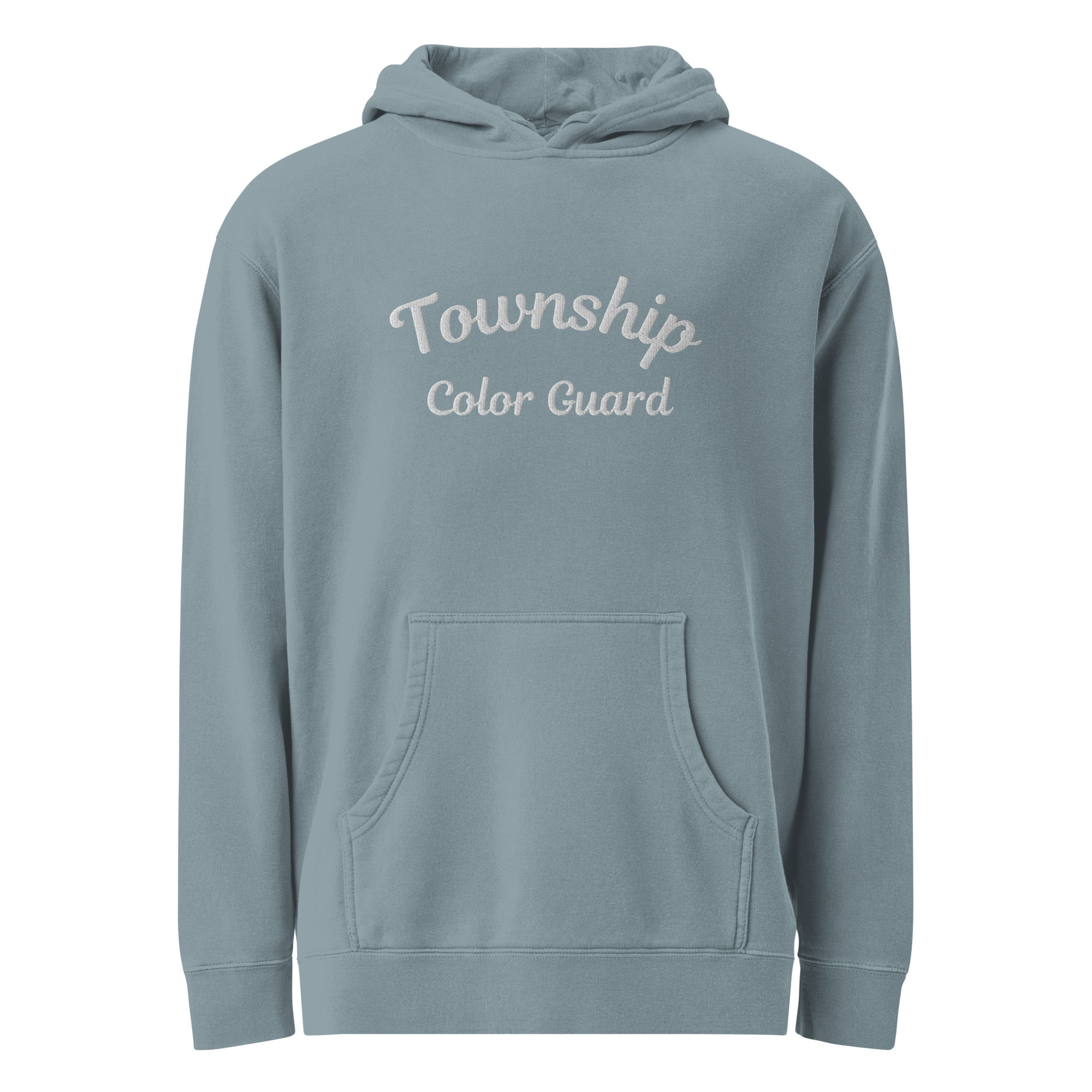 Township Color Guard Embroidered Unisex Pigment-Dyed Hoodie