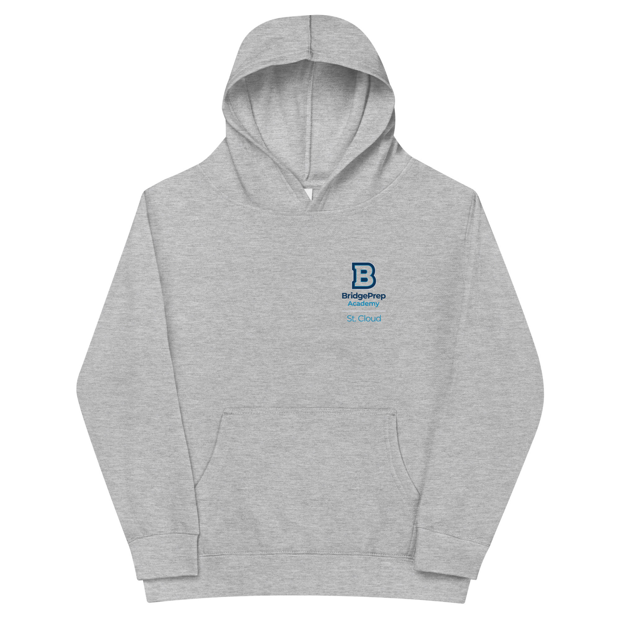 Kids fleece hoodie-DP Color logo