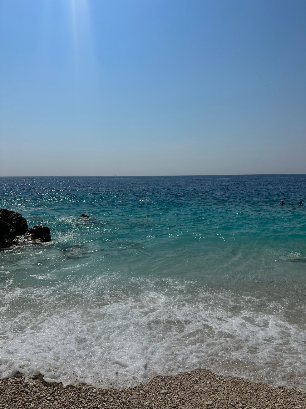 Küste Albanien, Himare, Dhermi, Strand, Meer