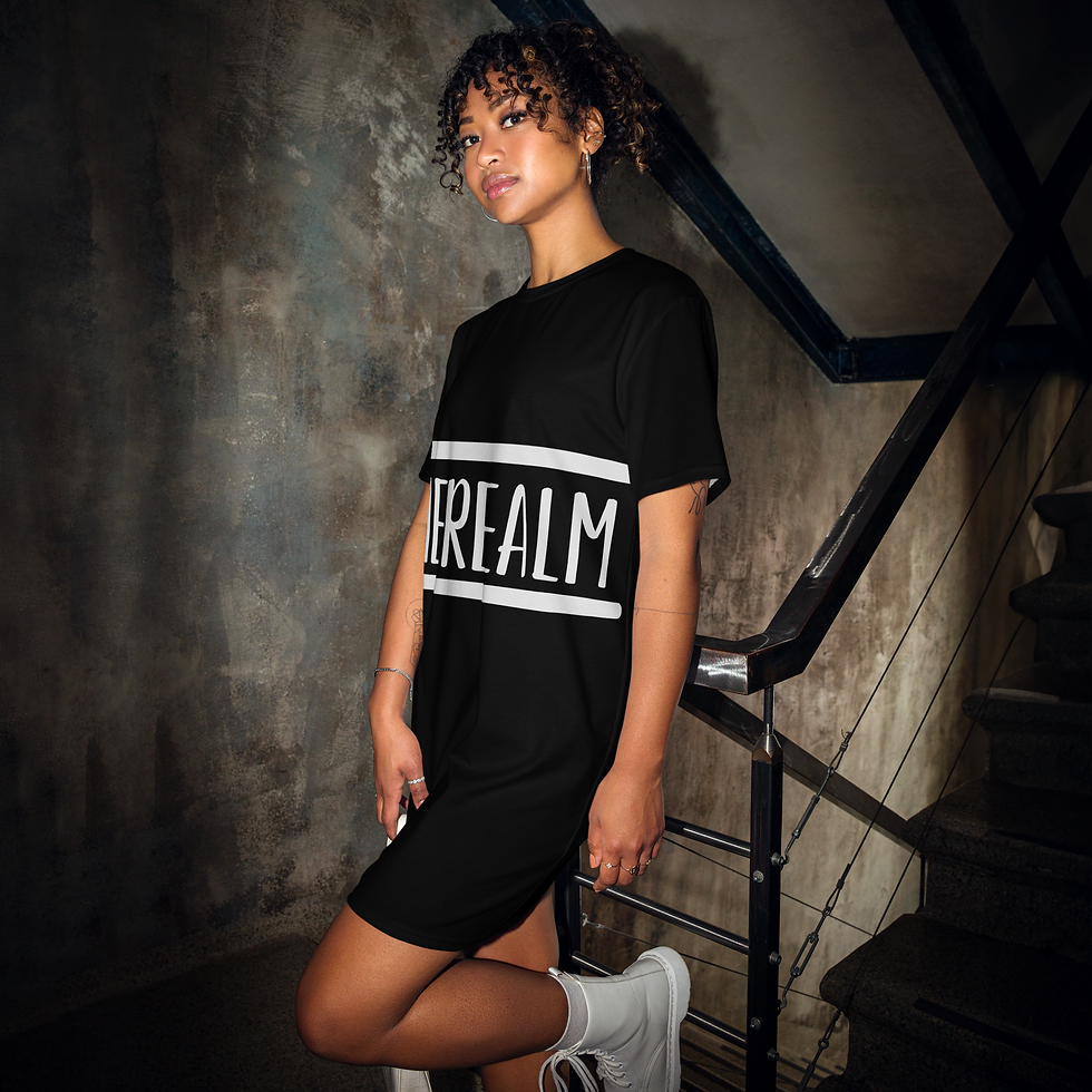 Thumbnail: line-set t-shirt dress