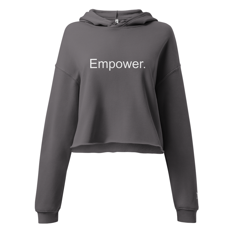 Thumbnail: empower. women's crop hoodie