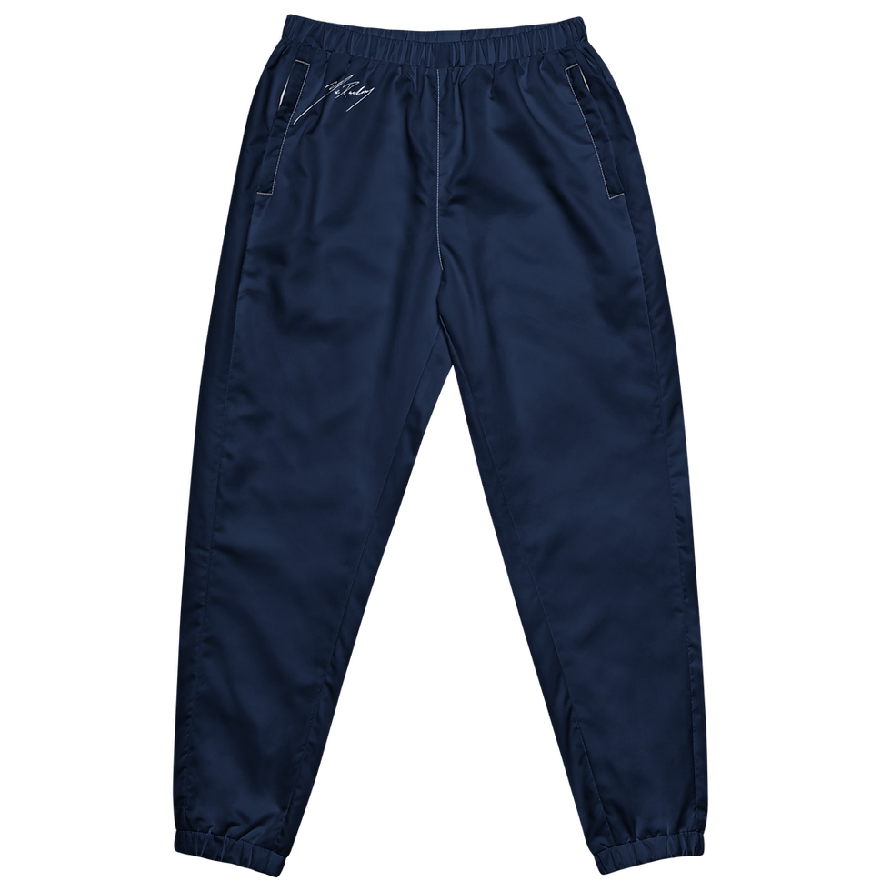 Thumbnail: signature track pants. white on blue