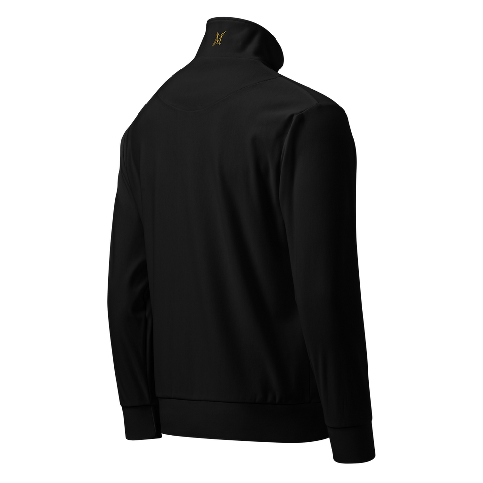 Thumbnail: signature track jacket. gold on black