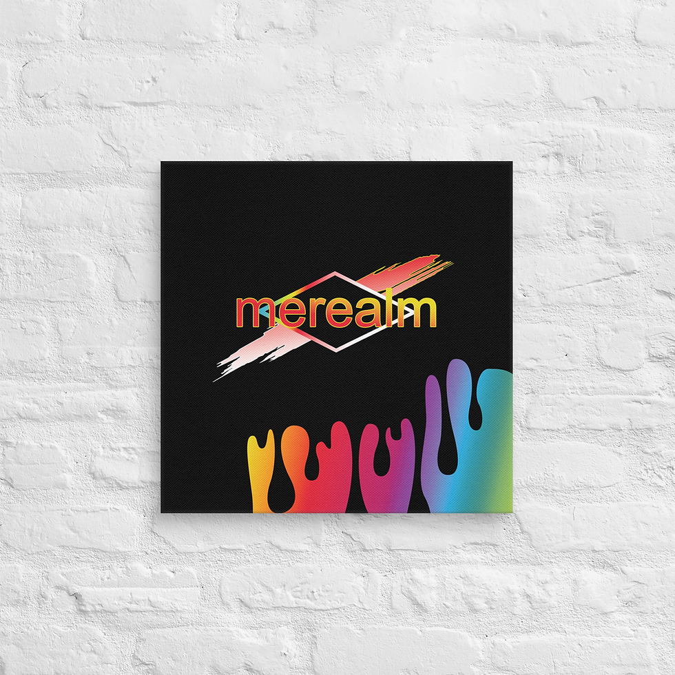 Thumbnail: drip fire. canvas. original merealm art by Jihanna Taylor