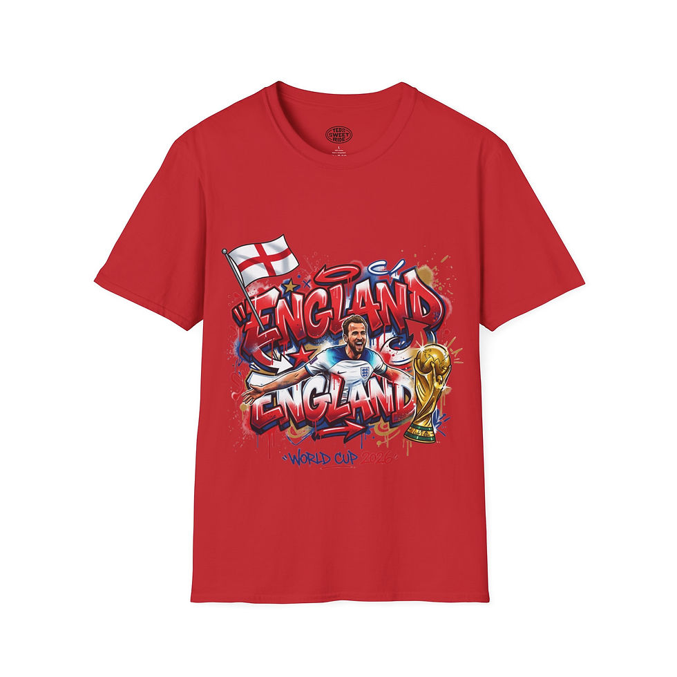 Thumbnail: England Graffiti T-Shirt — World Cup Soccer Fan Tee