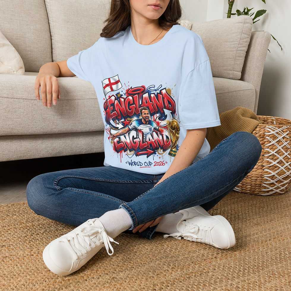 Thumbnail: England Graffiti T-Shirt — World Cup Soccer Fan Tee