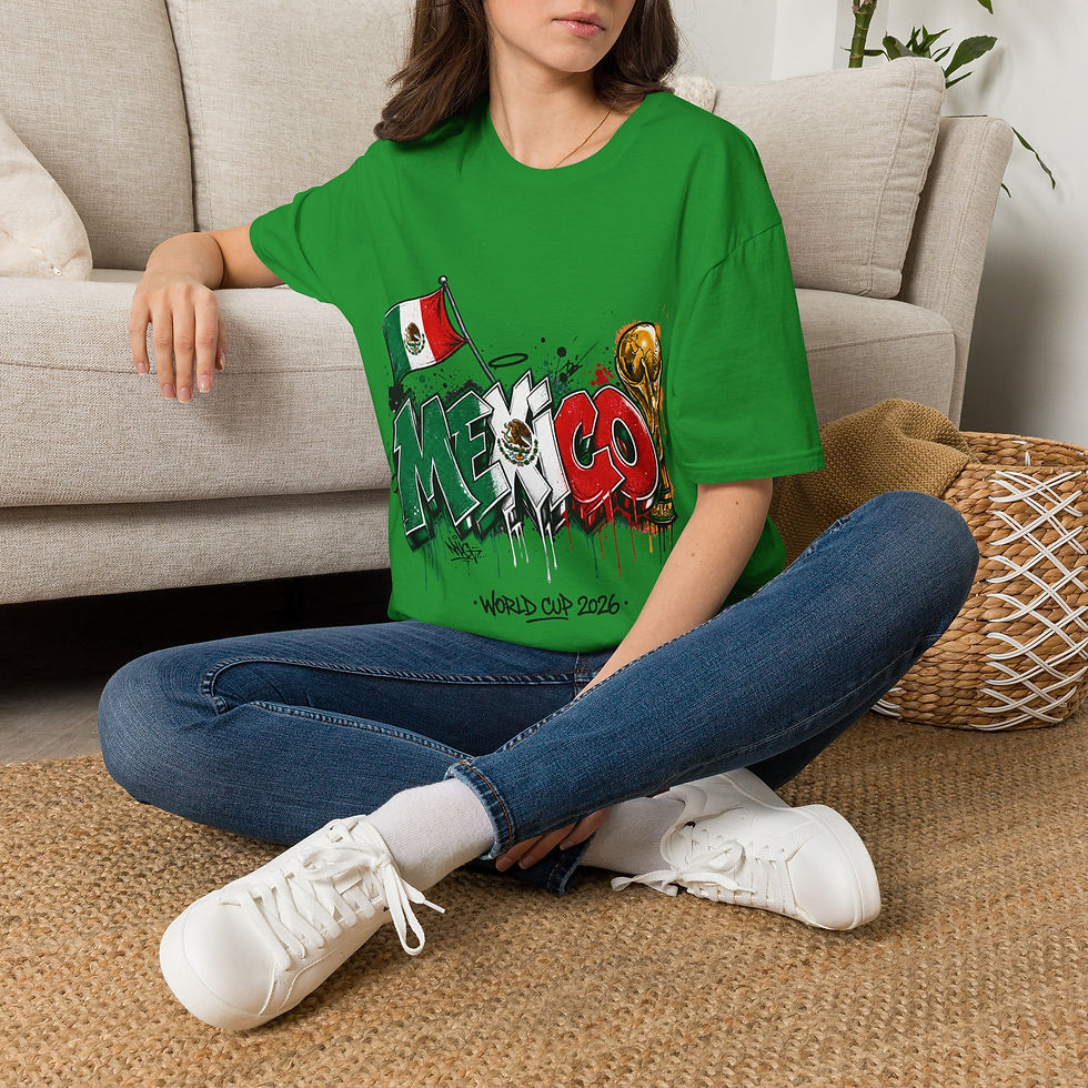 Thumbnail: Mexico World Cup 2026 Graphic T-Shirt — Mexican Flag Soccer Fan Tee