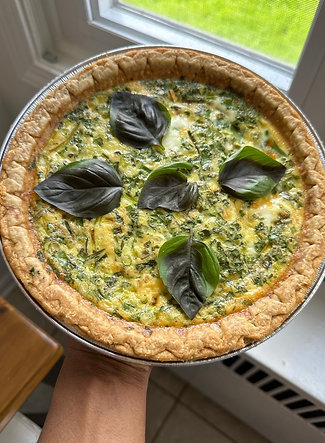 Green Goddess Herb Quiche