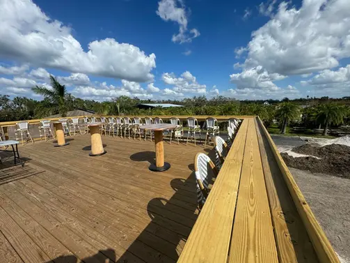 Beer Garden Deck, Pole Barn, PEMB, Metal Buildings, A Better Product Inc, ABP