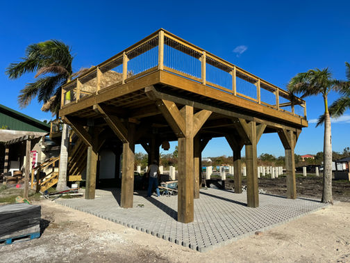 Beer Garden Deck, Pole Barn, PEMB, Metal Buildings, A Better Product Inc, ABP