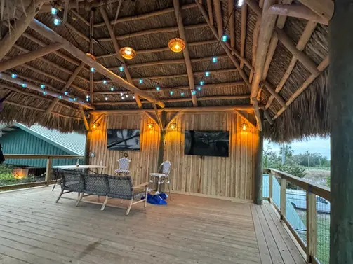 Beer Garden Deck, Pole Barn, PEMB, Metal Buildings, A Better Product Inc, ABP