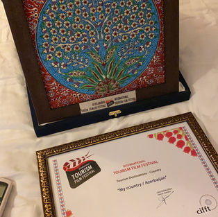Fajr Film Festival award plaque and honorary diploma.
