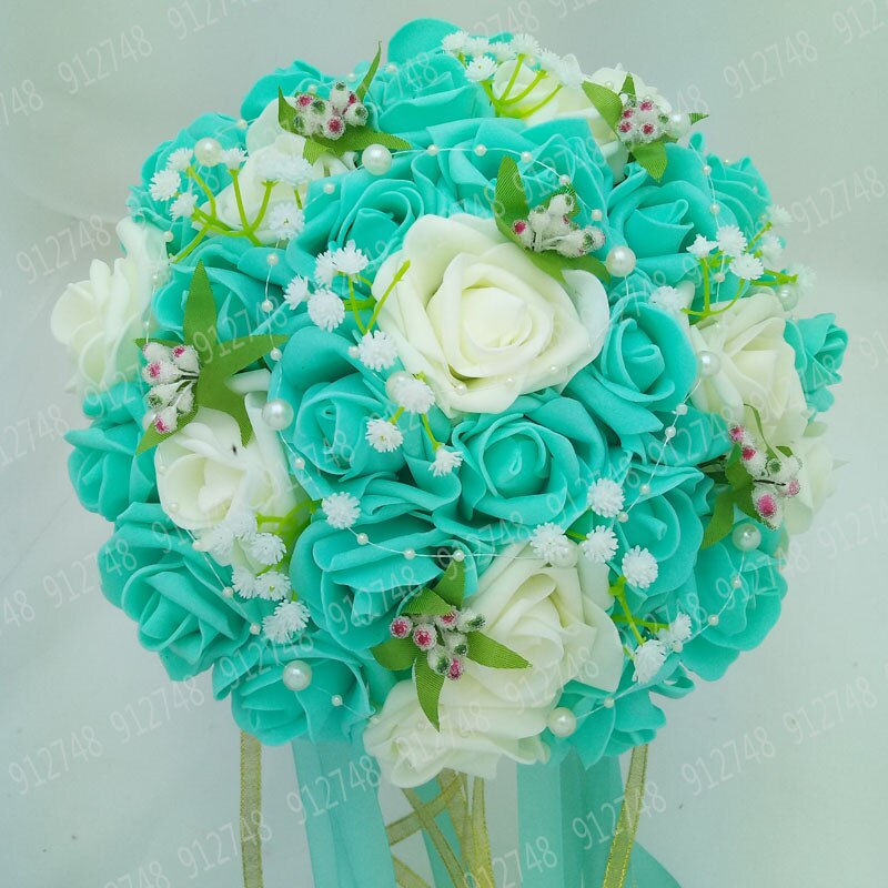 Thumbnail: Perfectlifeoh Pink/Red/White/Burgundy  Artificial Flower Rose Bouquet