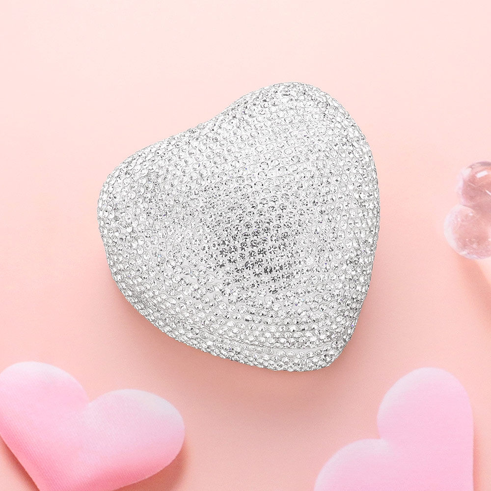 LED Light Bling Ring Box - Clear Stone