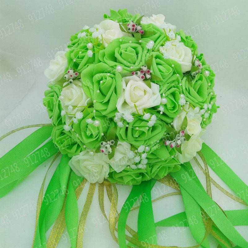 Thumbnail: Perfectlifeoh Pink/Red/White/Burgundy  Artificial Flower Rose Bouquet