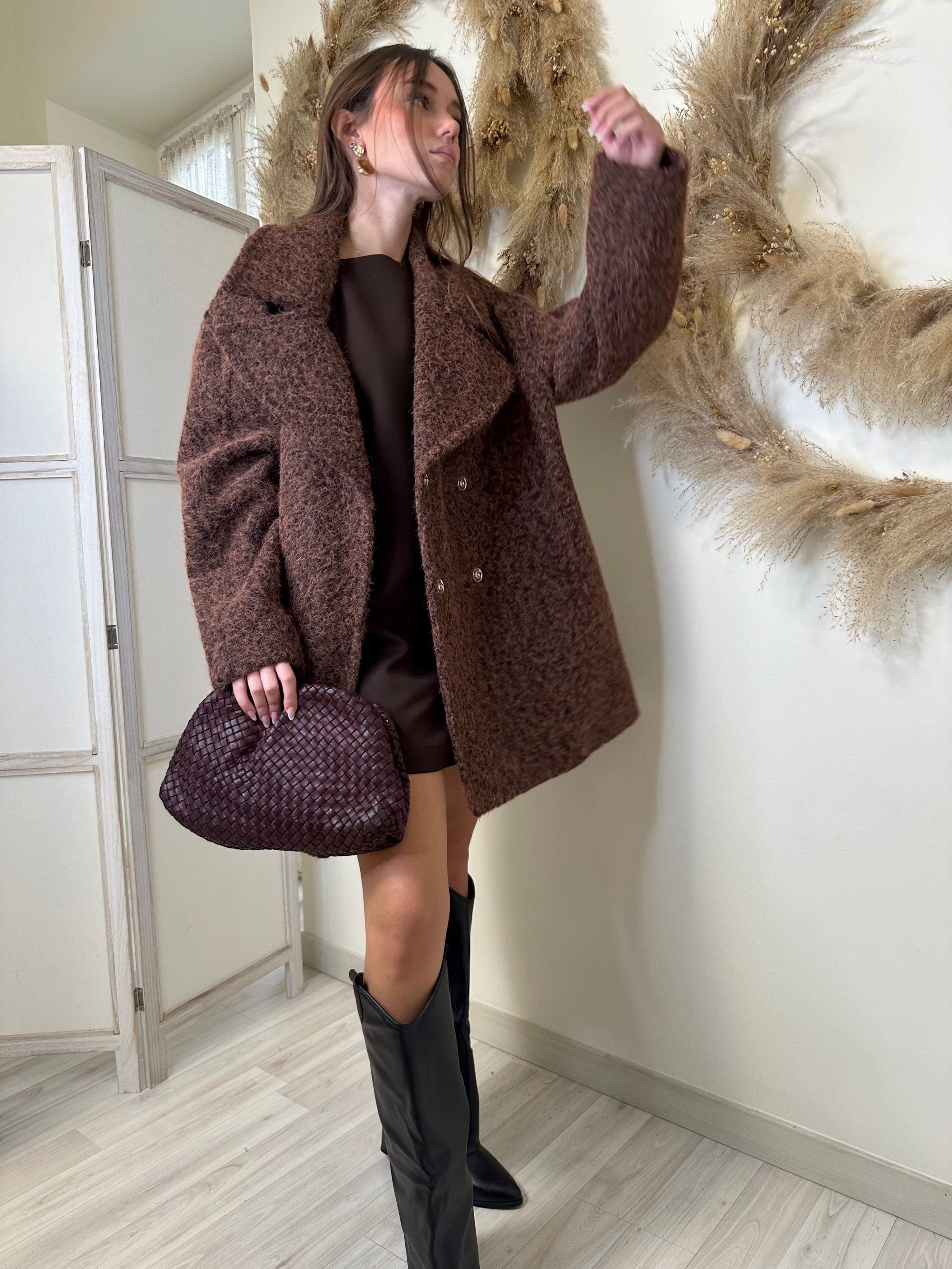 Cappotto corto Lumina Light brown 