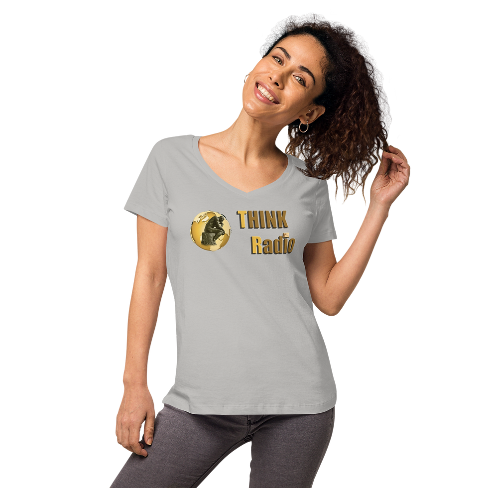 Thumbnail: THINK Radio Women’s fitted v-neck t-shirt
