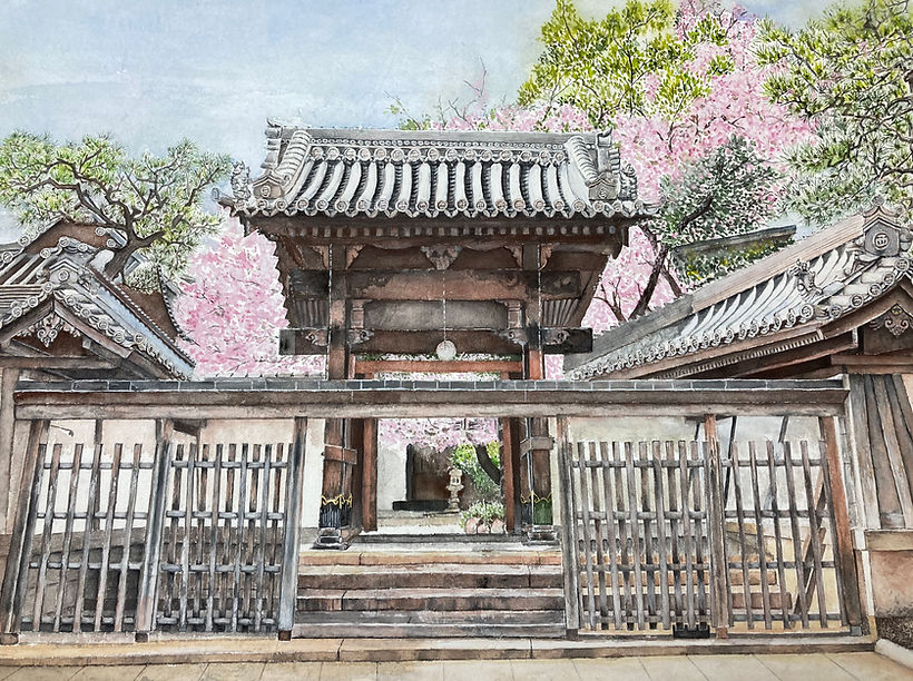 西方寺門