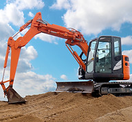 建設機械のガラス修理