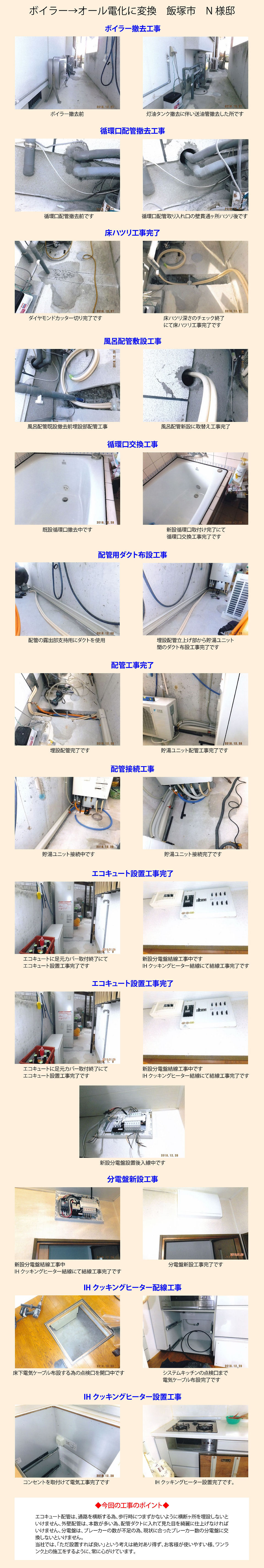 オール電化工事 飯塚市