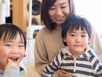 親子の写真