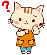 ごあいさつの疑問のねこ店員
