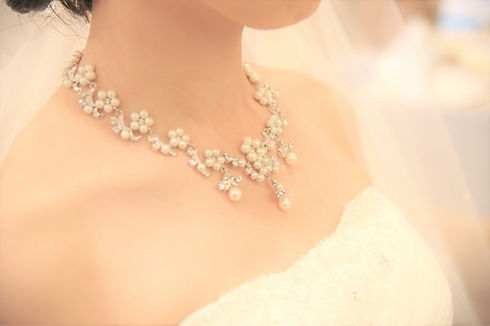 花嫁のパールのネックレス
