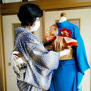 創作帯結び