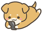 電話をかける犬