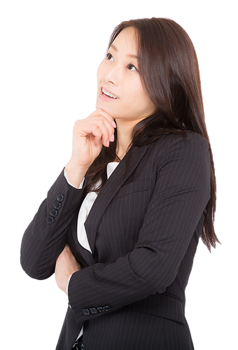 閃いた女性