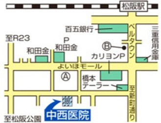 中西医院地図