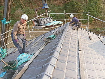 屋根の葺き替え工事③