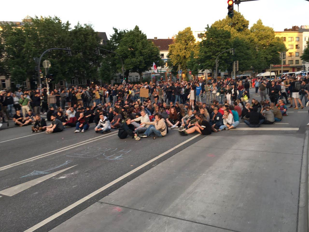 G20 protest in Hamburgh