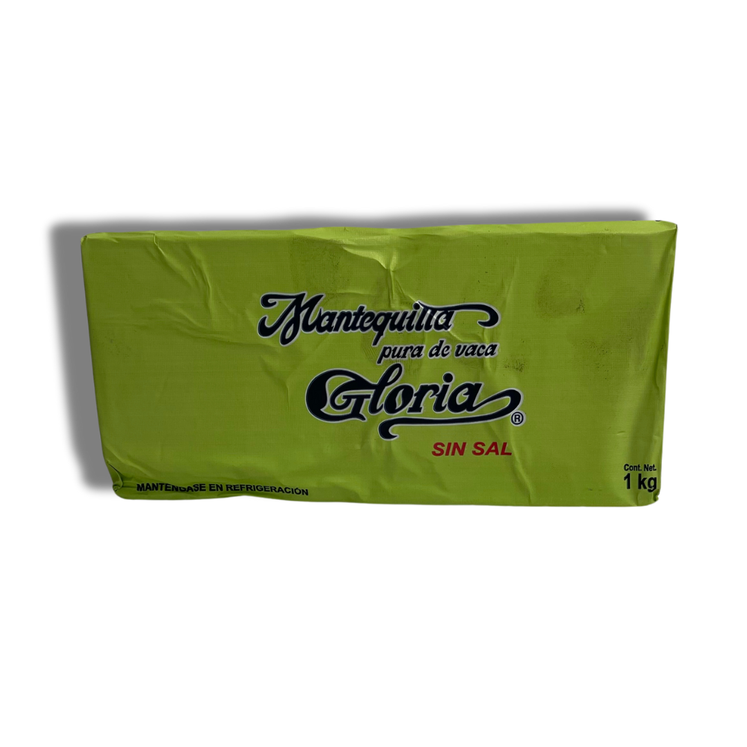 Mantequilla Gloria Sin Sal 1kg.