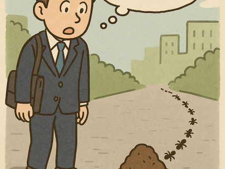 独り言:アリの巣で悟った。人生、分岐点は足元にある