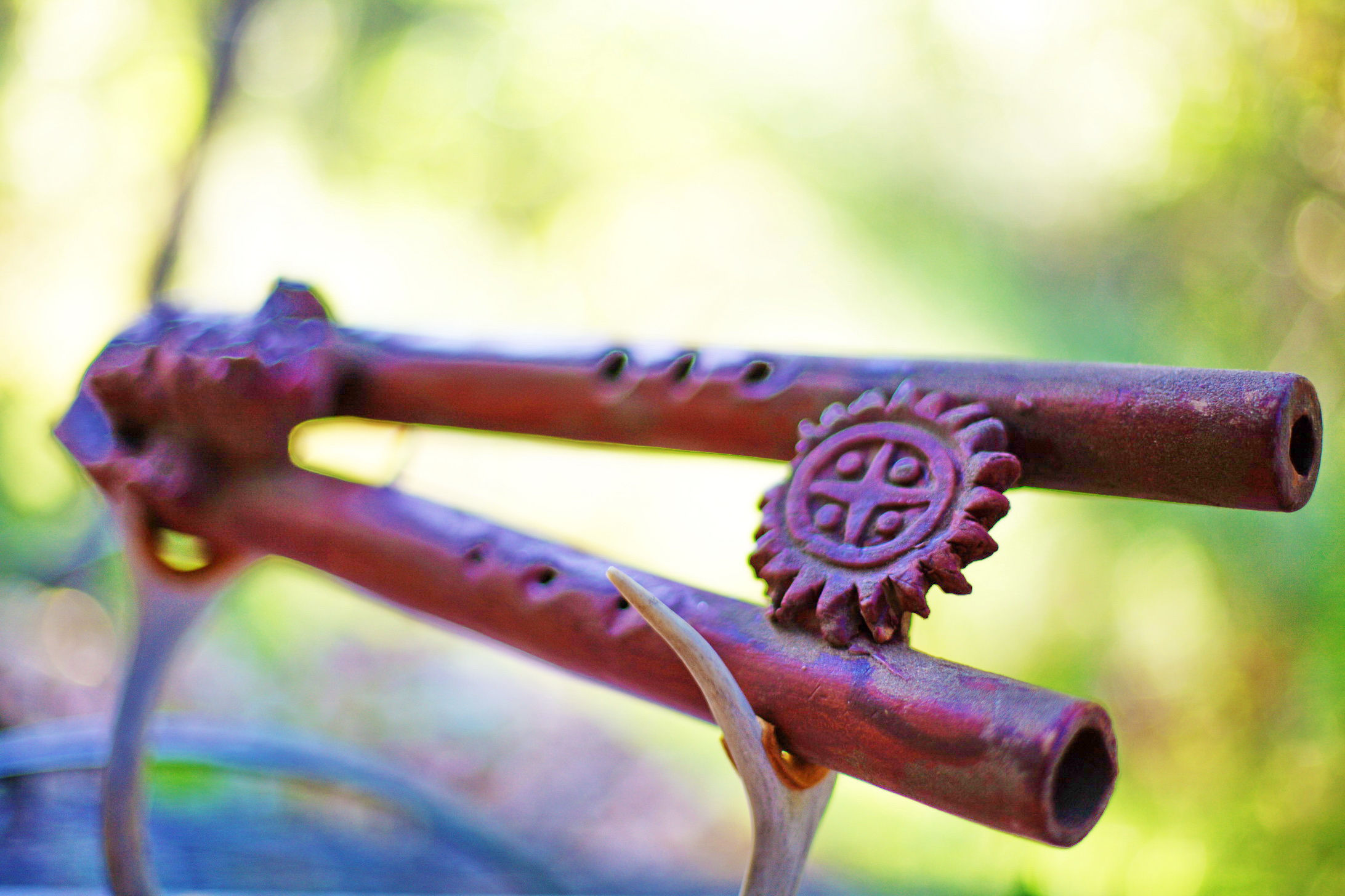 Double Vibrating Mayan Flute