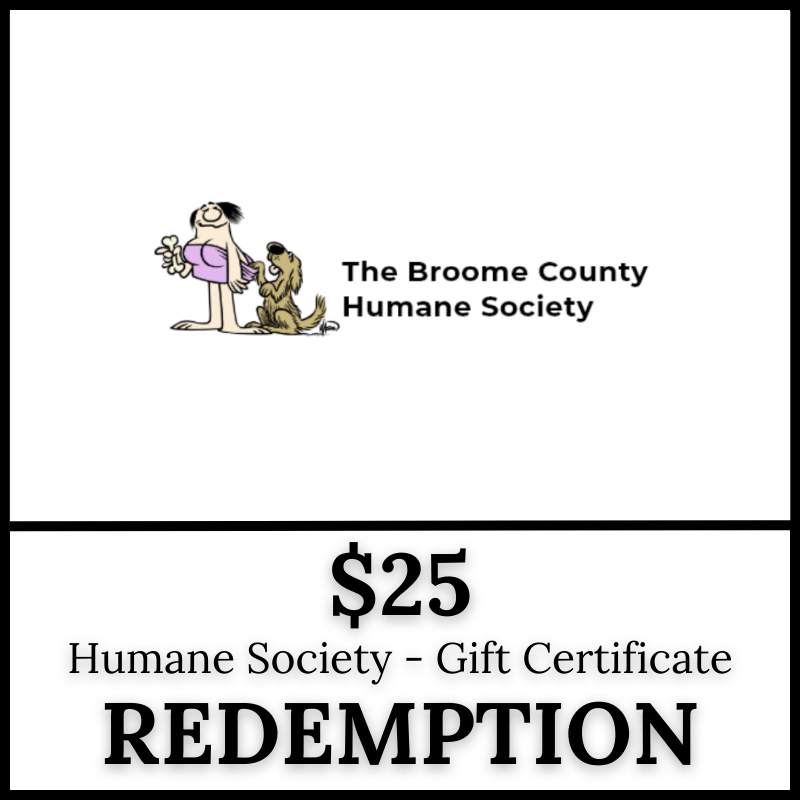 Humane Society - Certificate Redemption