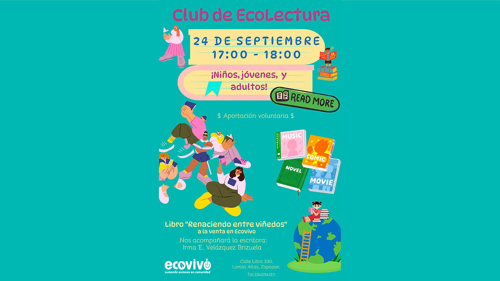 Club de EcoLectura: Libro "Renaciendo entre viñedos" 