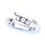 Thumbnail: Delilah Silver Three diamond Ring