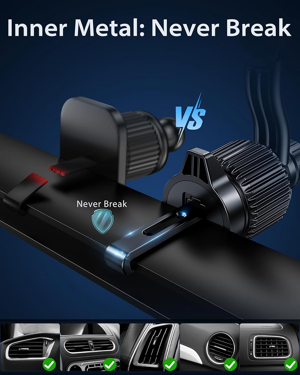 Thumbnail: Strong Magnetic 360° Rotation Mag Safe Air Vent Car Mount Dashboard Phone Holder