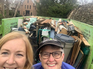 Organized dumpster in Columbus, Ohio