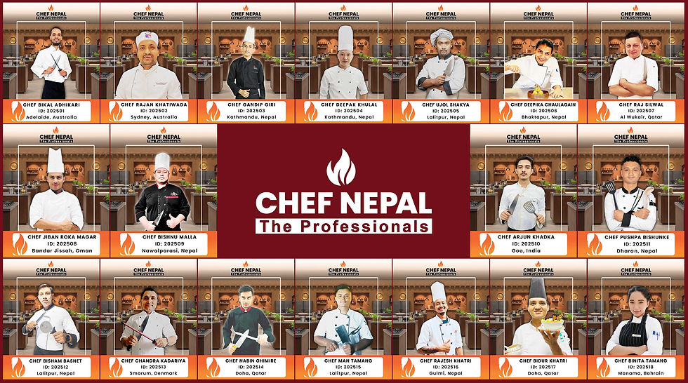 Chef Nepal: The Professionals contestants