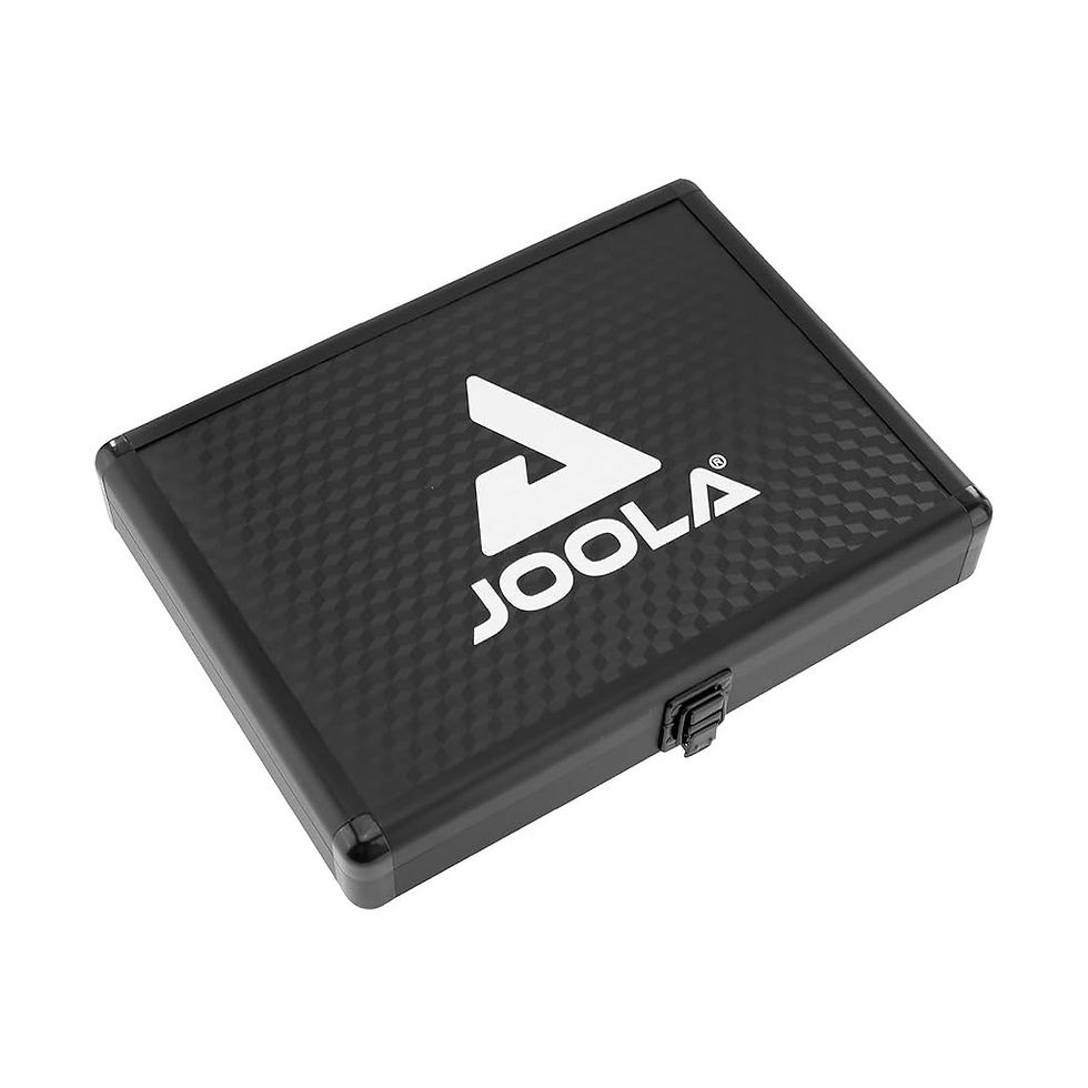 JOOLA Aluminum Table Tennis Racket Case with Ball Storage (Black)