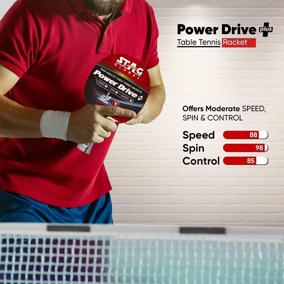 Thumbnail: Stag Global Power Drive+ Table Tennis Bat