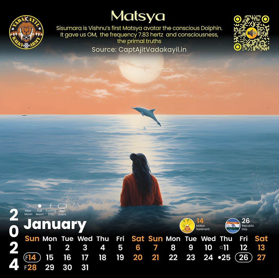 Thumbnail: NEW 2026 Desk Calendar - Ten Vishnu Avatars (Bulk Discount | Special Price)